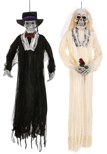 Squelette de mariée et marié 183 cm Fun World pour décorer sans effort - 2