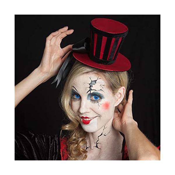 Lynlon Kinderschminke Set , Theaterschminke, Karnevalsschminke, 1 Profi-Aqua Schminkfarben mit 2 Schmink-Schwämmchen für Professionellen Clowns und Mimes ( Schwarz - 30g - Wasserlösliche ) – Bild 9