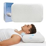 Unimatta White Velvet Bed Pillows for Sleeping 2 Pack - 27.6x15.7x3.9 Inch Gel Infused Memory Foam Queen Size Pillow with Jacquard Cover - Soft Support for Side, Back and Stomach Sleepers