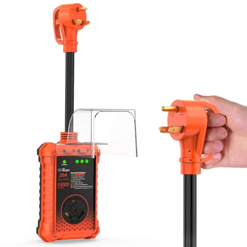 Rvhouse RV Surge Protector 30 Amp 15000 Joules, UL&FCC Certified