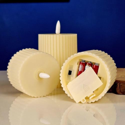 Image of SATYAM KRAFT 6 Set (18 Pcs) LED Tea Light Candles | Flameless, Smokeless, Unscented | for Gifting, Home Decor, Room Decoration Lights, Balcony & Festival, Wedding Decoration Items (6 Set)