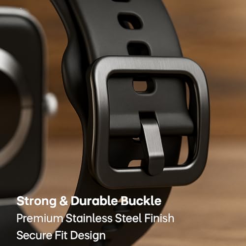 Image of Kapture Straps Compatible with Redmi Watch Move, Redmi Watch Move Strap TPU Watch Straps - Quick Release Watch Bands Soft Waterproof for Men Women (Green-Black)