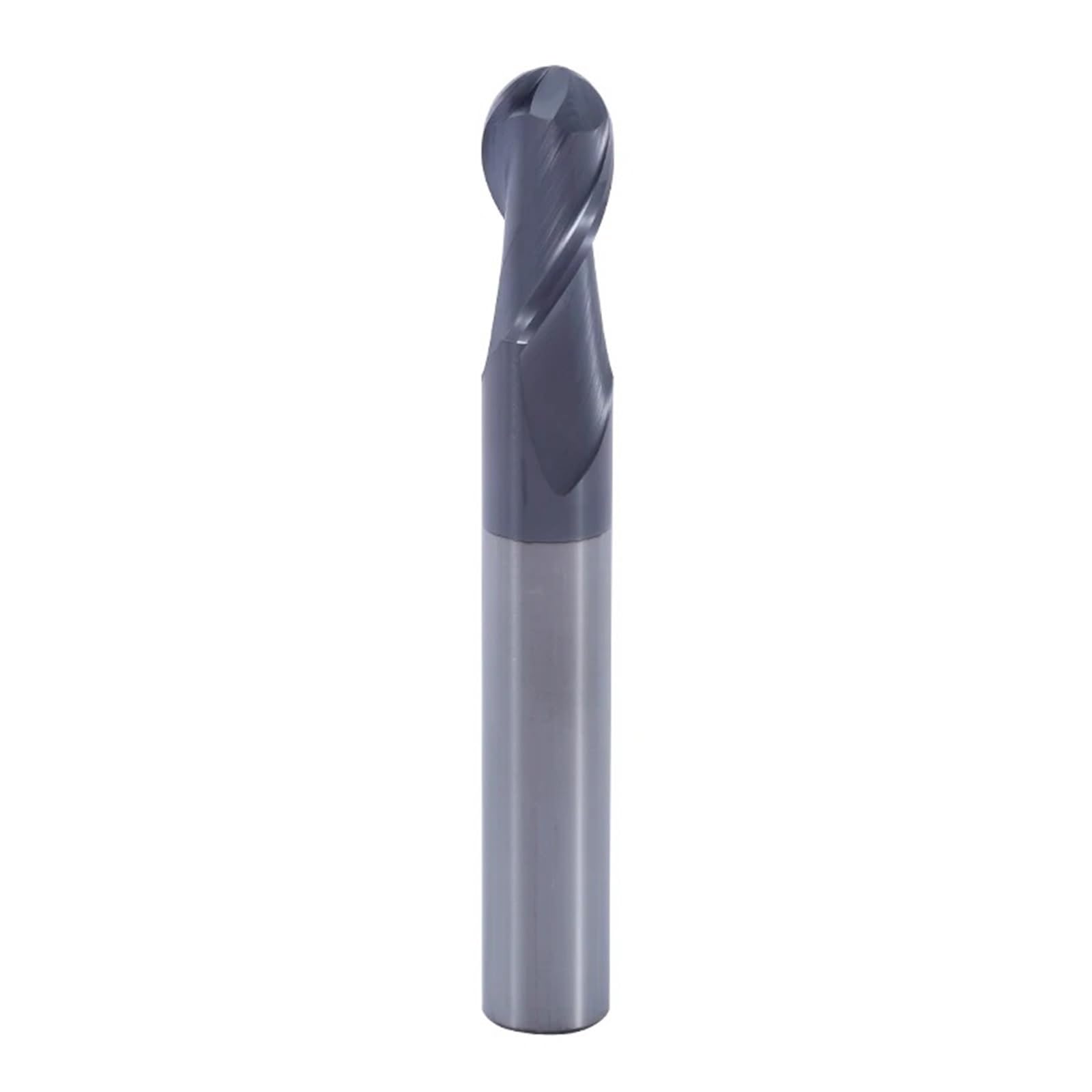 HRC58 2 flauti fresa a sfera fresa in acciaio al tungsteno fresa CNC fresa utensili da taglio sferica fresa in metallo duro integrale (Size : R5x20x10Dx75L)