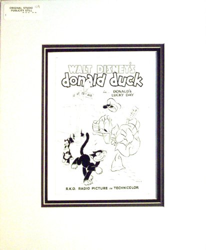 "Donald's Luck Day" Lobby Card Publicity Still - Walt Disney Donald Duck #TOP4