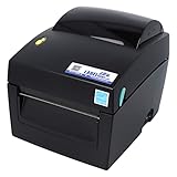 Auflösung: 203 dpi Labelident Desktopdrucker BP4X, 203 DPI, Basisgerät mit Abreißkante, Thermodirekt, LAN, USB, seriell (RS-232)