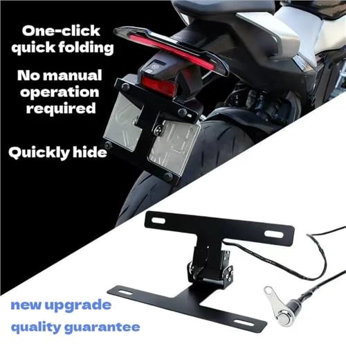 Support de plaque d'immatriculation réglable pour CBR 650R avec commande par boutons sans effort