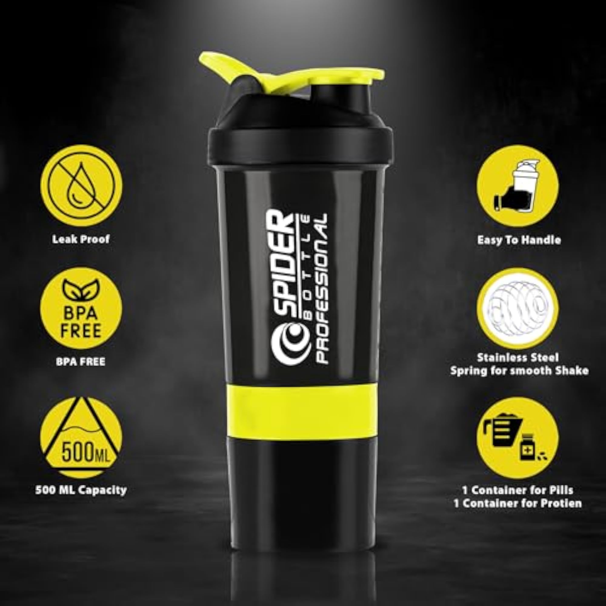 Gym Combo for Men & Women, Duffle Bag & Shaker