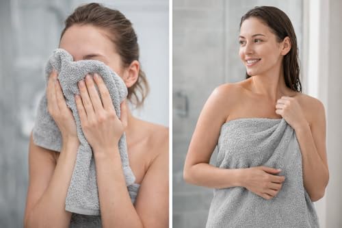Toallas grises absorbentes para renovar los baños de tu hotel o B&B 4