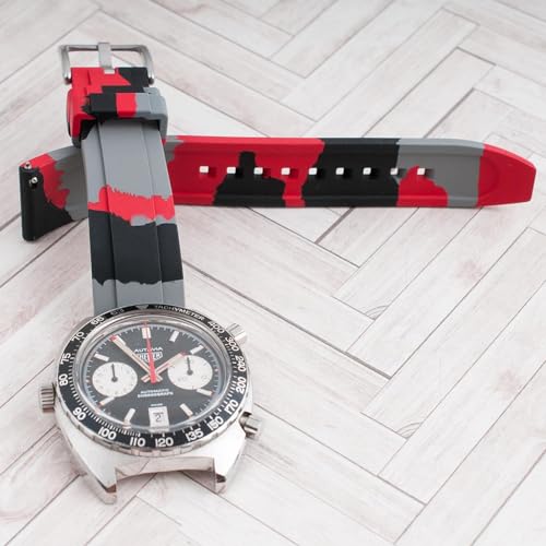 Image of StrapHabit Quick Release Rubber Watch Strap Band FKM 20mm 22mm 24mm