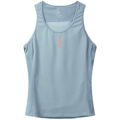 YKYWBIKE Cycling Base Layer Women Quick Dry Sleeveless Cycling Jersey Workout Tank Tops Woman Biker Shirts Breathable Cycling Undershirts Compression Bike Vest Light Blue Cover