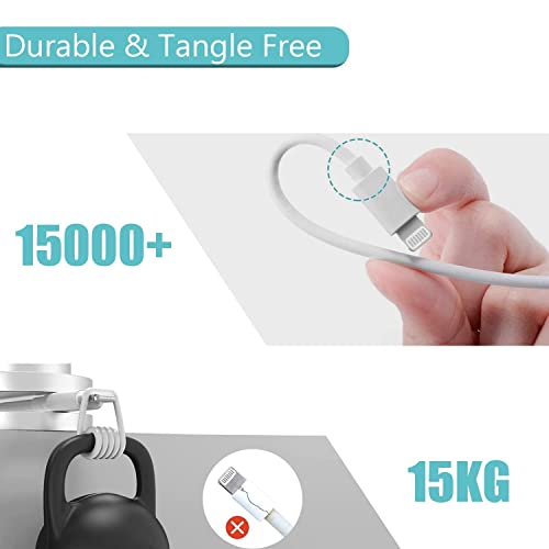 Quigg 702401203782 Iphone Charger, Iphone Cord 2 Set 3Ft Usb To Lightning Cable With Usb Wall Charger Block Adapter Fast Charging High Speed Data Sync Cord Compatible With Iphone 14/13/12/11/Xs/Xr/X/8/7/5/Se2022/Ipad thumb #3