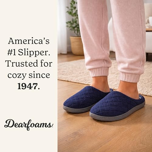 Image of Leslie Terry Clog House Shoes with Memory Foam, Indoor Slippers with Wide Widths