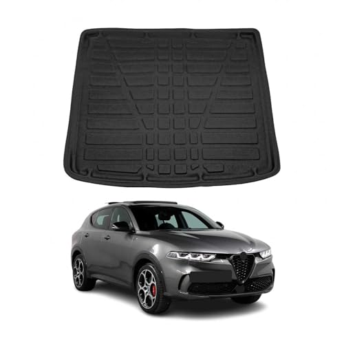 Bac de coffre Alfa Romeo Tonale 2022-2024 tapis de sol étanche TPE noir