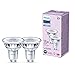 Philips LED Classic Spot - Lampadina da 2 pezzi [bianco freddo 4000 K - GU10] 35 W, non dimmerabile, per illuminazione domestica interna