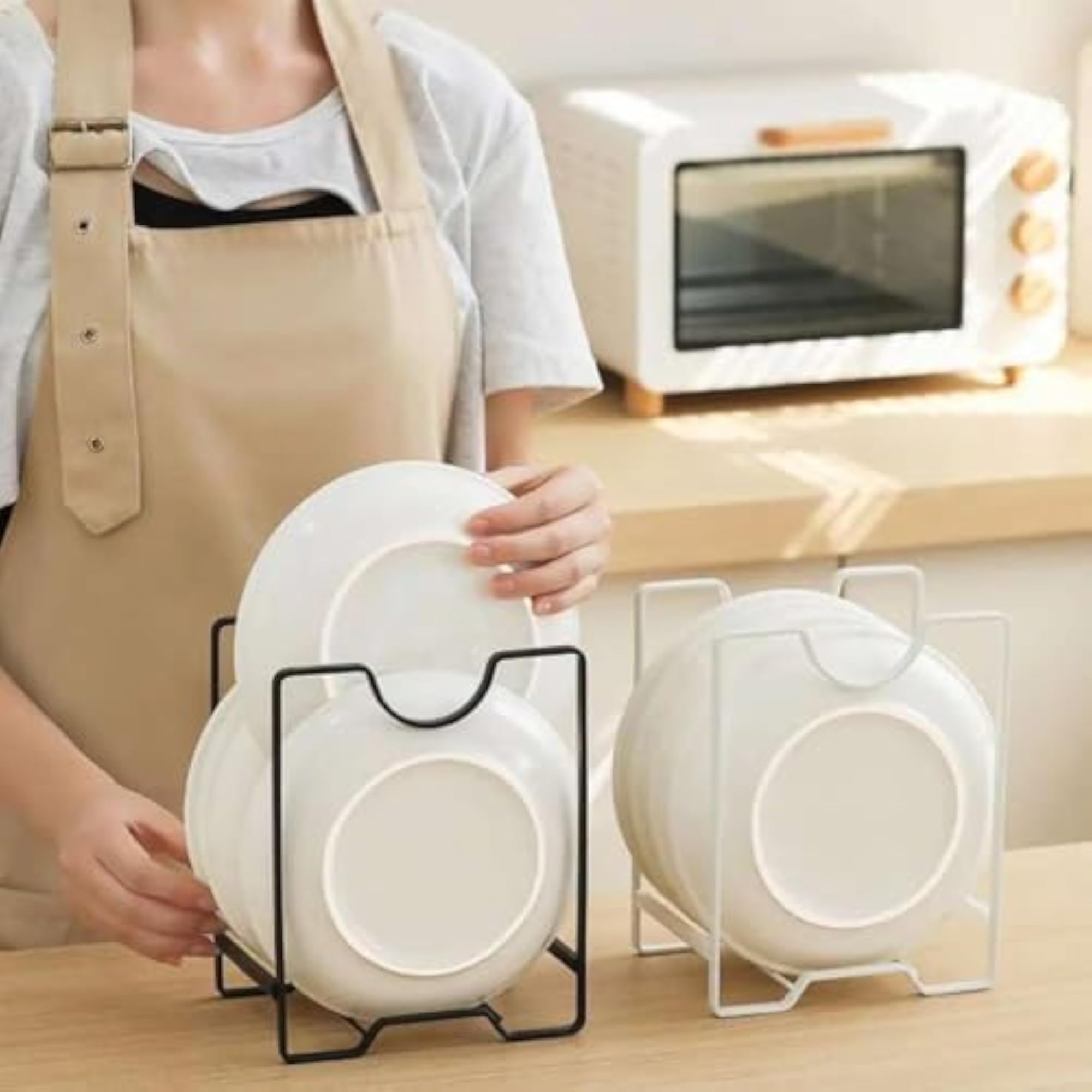 Kitchen Pan Organizer & Drain Rack: Easy Assembly