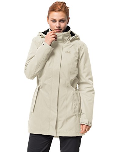 Preisvergleich Produktbild Jack Wolfskin Damen Madison Avenue Coat Mantel, Weiß (White sand), M