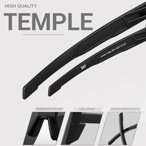 WISTON XL Z87 Sunglasses for Big Heads Men Women,Sports Sunglasses for Cycling Golf ANSI Z87 Sun Glasses UV Protection 8227 Blue4