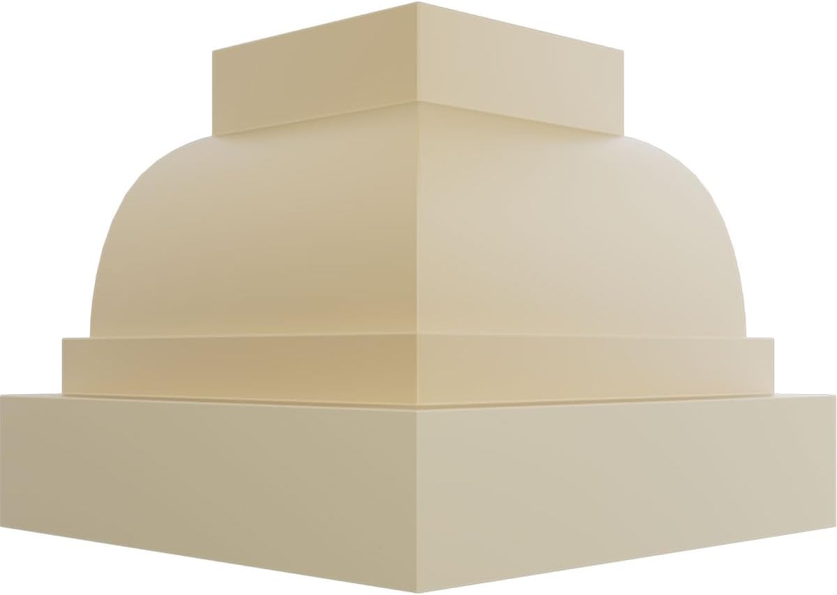 Endurathane Inside Corner for Traditional Smooth Crown Moulding, 3 3/4"P x 3 3/4"H (Matches Moulding MLD04X03X05TR), Factory Primed