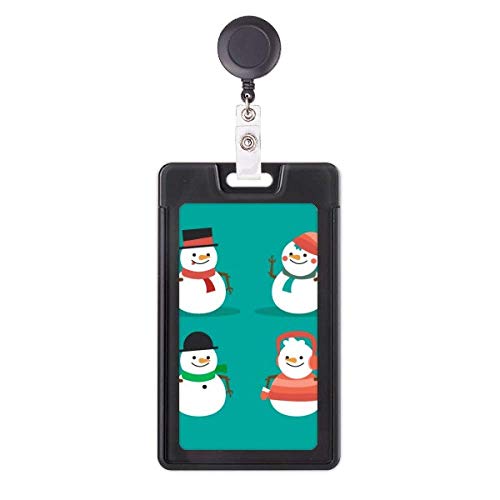 Porte-badge rétractable bonhomme de neige pour ne plus perdre sa carte