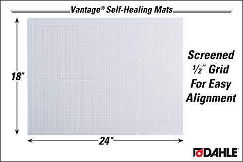 image for Dahle Vantage 10682 See-Through Premium Self-Healing Cutting Mat, 18
