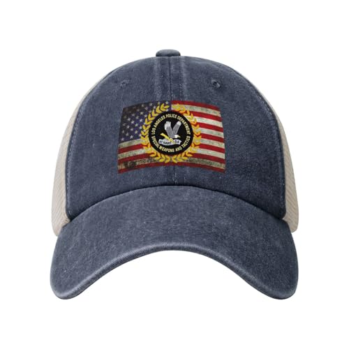 QJKLPOIUY LAPD Swat Trucker Hat - Breathable Mesh Baseball Cap Dad Hat Men Summer