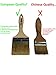 Set of 5 1, 1.5, 2, 2.5, 3 Inch Flat Paint Brushes - High European Quality - Natural Bristles - for Home, Wood, Walls, Art, Trim & Furniture - for Acrylic, Oil, Stain, Chalk & Latex Paints
