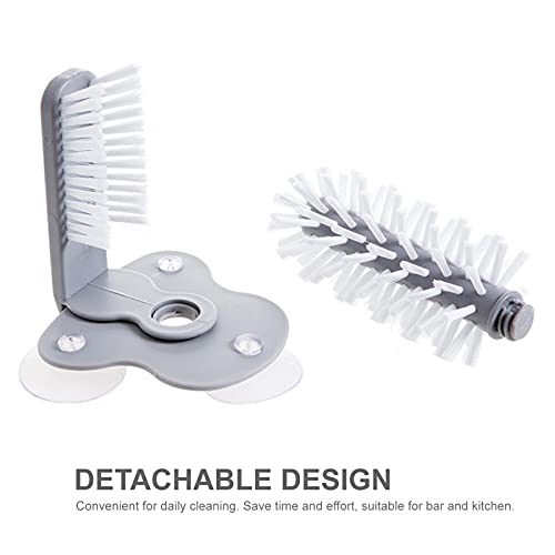 Staright Escova de copo de vidro Escova de lavadora de vidro Limpador com base de sucção Escova de c