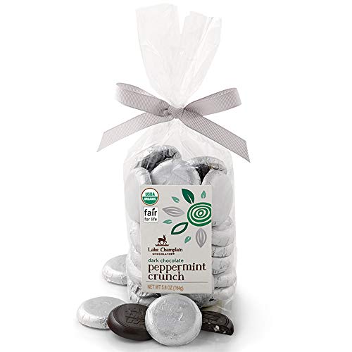 Lake Champlain Chocolates Organic Dk Choco Peppermint Crunch Coins, 5.8 Oz #TOP22