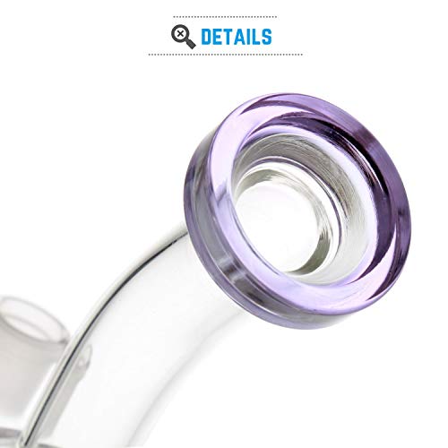 Glasbong mit chillum Rauchen Bong 18 mm Hurricane Bongs 21 cm – Bild 5