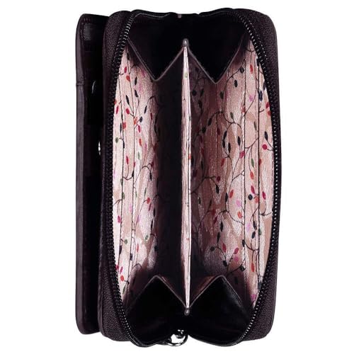 Mancini Ladies' Leather Clutch Wallet (RFID Secure)4