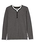 esprit herren t-shirt basic - slim fit Slim Fit ESPRIT Herren 990EE2K313 Langarmshirt, Schwarz (Black 3 003), L