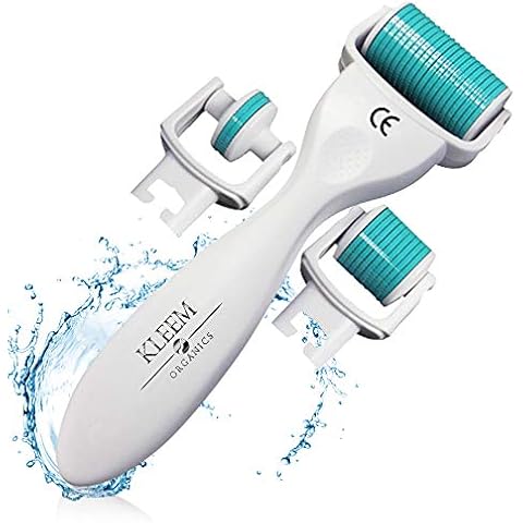 3in1 Derma Roller for Face, Body, Eye Area + eBook to Derma Rolling-The Best Micro Needle kit that Treats Wrinkles, Acne, Cellulite, Stretch Marks, Crow’s Feet & Under Eye Bags for a Younger Skin Cover