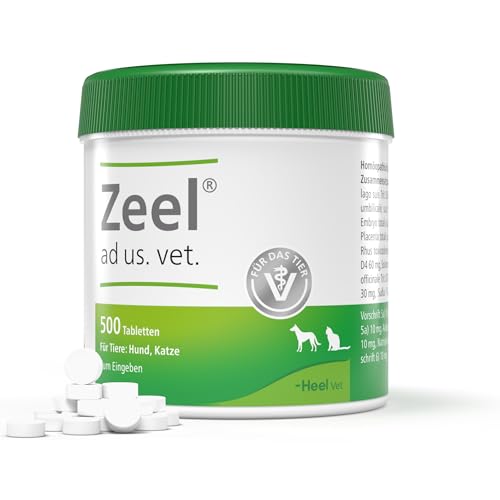 Zeel ad us. vet. 500 Tabletten | Natürliches Tierarzneimittel für Hunde und Katzen | Made in Germany