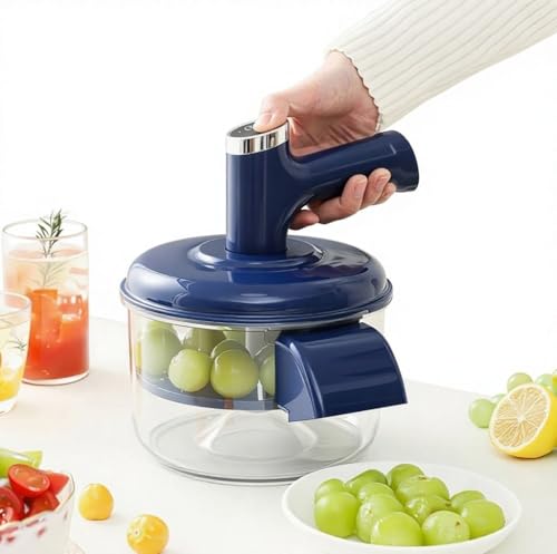 Image of Sajani Multipurpose Automatic Fruit & Vegetable Peeler, Rechargeable Electric Peeler with 5 Blades, Smart Garlic & Grape Peeling Tool for Home, Shop & Restaurant (Pack of 1) (Peeler and Egg Beater)