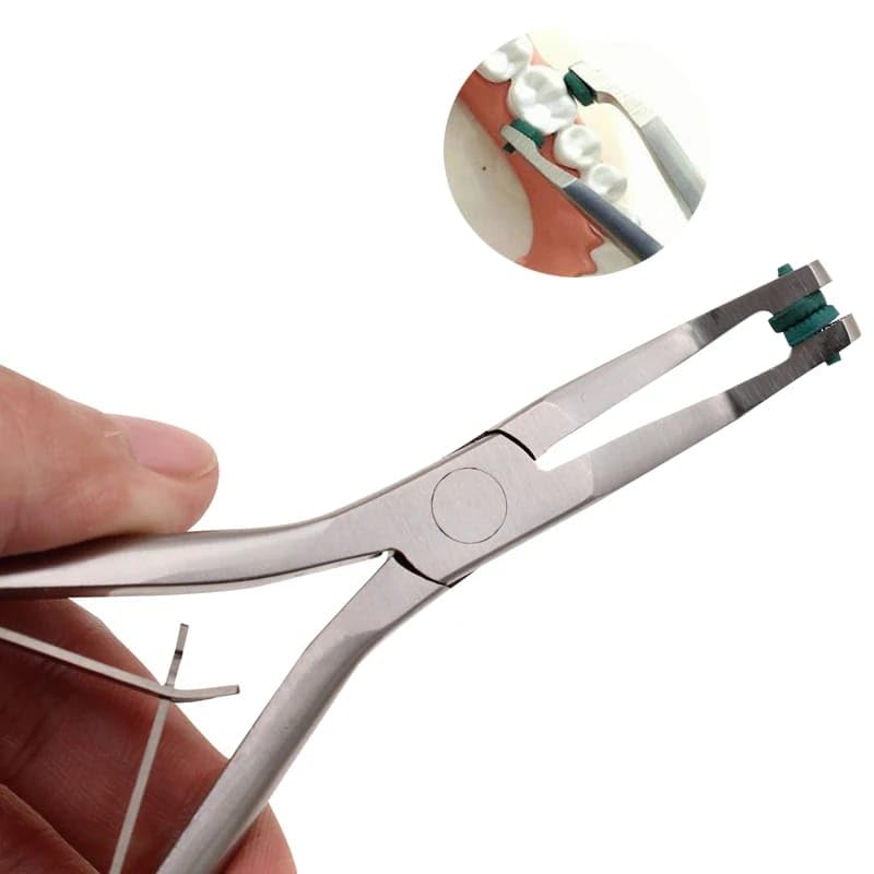 Generic Dental Crown Remover Plier with Green Rubber Green Tips Dentist Temporary Crown Remover Tools