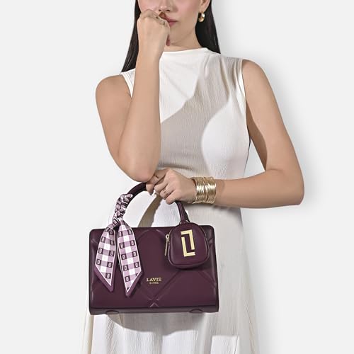 Image of Lavie Luxe Women's Quaro26 Horizontal Small Satchel Handbag | Satchel Bag for Work | Ladies Purse | Stylish Shoulder Bag | Gift For Women