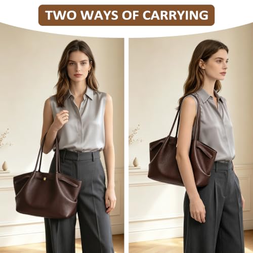VOESLD Sac à Main Femme en Cuir PU, Sac Bandoulière Taille Moyenne – vue 2