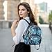 YETTASBIN Fashion Quilted Mini Backpack for Women & Girls - Jellyfish Lightweight Casual Travel Daypack, S(8.5L)