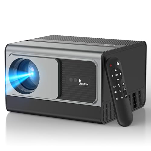 Bettdow Projetor 4k 8k 24000 Lumens Hd 1080p Compatível Completo De Android 12, Smart Projetores Retroprojetor Portatil 700 ANSI WiFi6 BT4,2, Auto Correção Trapezoidal, Foco Eletronico