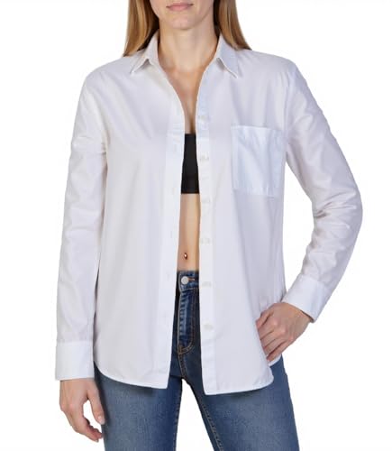 GENUWII Women's Button Down Long Sleeve Shirt Casual Four-Season Blouse