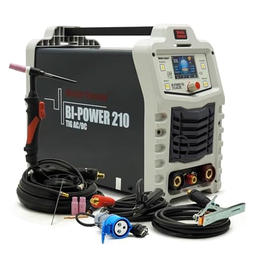 Bi-Power 210 AC/DC TIG WIG AC/DC PULS 200A inverter svetsmaskin aluminium svetsanordning