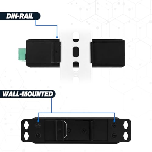 Image of 6-Port Hardened Industrial Gigabit PoE+ DIN-Rail Fiber Network Switch 4 x Gigabit PoE+ Ports 2 x 1.25G SFP Fiber Ports 120W for Outdoor Use