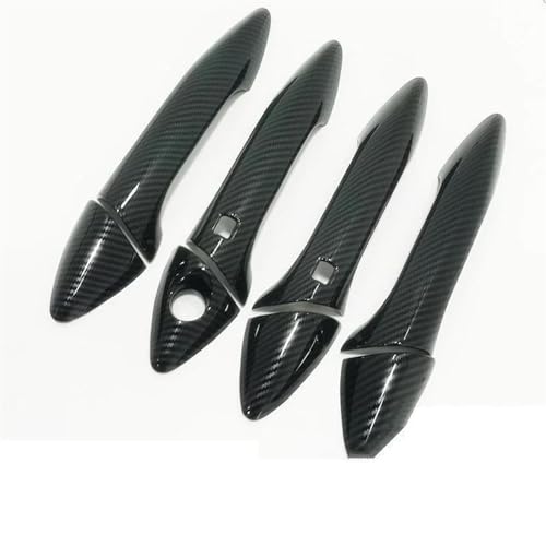 Cubierta de manija de puerta exterior en ABS estilo carbono para Hyundai Elantra 2012-2016 1
