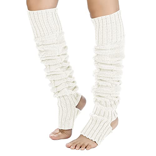 Sherrydc Women's Cable Knit Leg Warmers Thigh High Socks Over Knee High Boot Stockings #TOP4