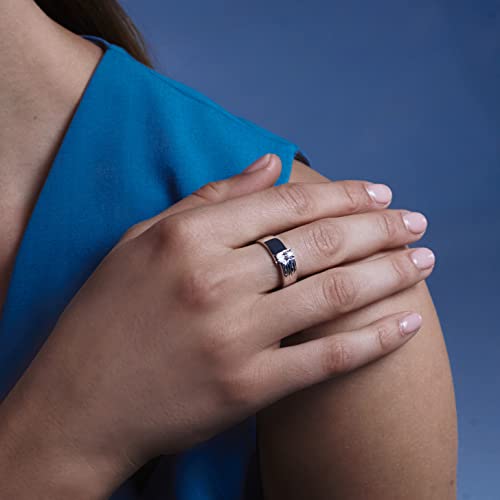 Bague fiançailles argent 925 rhodié structure ondulée cadeau idéal
