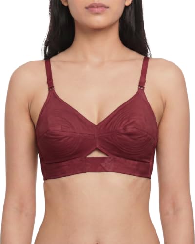 Image of Brida Kavya Xtra Soft Cotton Round Stitch Bra for Women | Full Coverage | Non-Padded | Wireless | Double Layer Support | Heavy Bust | Combo Pack | Colours May Vary