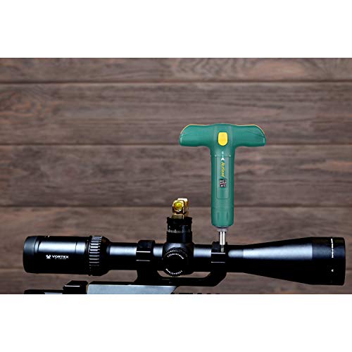 Torque Screwdriver, T-shape Torque Wrench of Wide Range 15-75 Inch Pound in 1 Increment, 12 Pcs 1/4
