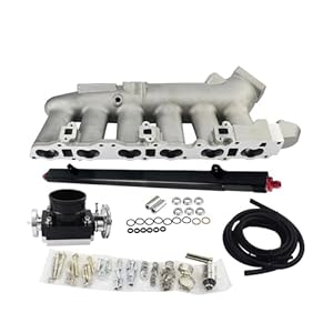 Aluminum Alloy Racing Modification Sandblasting Nissan Skyline Intake Manifold Kits Compatible For RB25DET R32 R33 R34 Compatible For GT-S