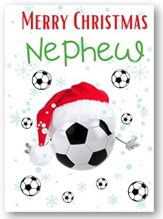 Second Ave Nephew Football Children's Kids Christmas Xmas Holiday Festive Greetings Card