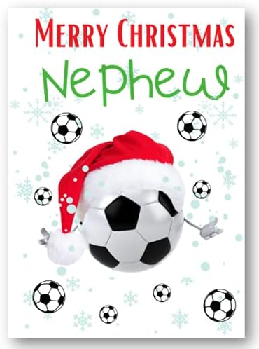 Second Ave Nephew Football Children's Kids Christmas Xmas Holiday Festive Greetings Card